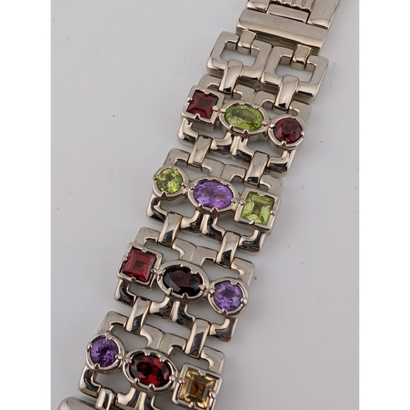 Marcel Drucker Multicolor Stone Watch Women 22mm Case MOP Dial- New‎ Battery main image 7